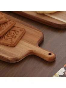 1 Pc Rosewood Cutting Board - Wooden Kitchen Tray, Stylish Long Handle, Solid Wood, For Meat, Cheese, Bread, Vegetables And Fruits - Charcuterie Board Cheese Serving Platter, Perfect For Gourmet Slicing And Display, Essential For Modern Farmhouse Kitchen. Mother's Day Gift, Wedding Kitchenware. Christmas Gift.