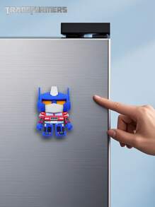Hasbro 1PC Transformers Officially Licensed Optimus Prime Refrigerator Magnet Cute 3D Cartoon Figure DIY Decorative Fridge Whiteboard Cabinet Magnetic Practical Note Holder Offices Kitchens Houseware Unique Home & Christmas Accessory Valentine's Day New Year's Family Boyfriend Girlfriend Comic Fan Gift