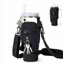 40oz Tumbler Case, Cup Cover, Diving Material Cup Cover, Car Handle Cup Protective Cover, Diagonal Strap Adjustable Strap, Suitable For Outdoor Travel, Fitness, Daily Use.