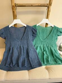 Women T-Shirts - Cadet Blue - View 5