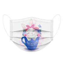 Sanrio 10pcs Cute Rabbit Printed Reusable Face Mask - Breathable, Washable And Reusable, Suitable For Outdoor Activities, Driving And Travel - Perfect Gift For Women, 3-Layer Disposable Protective Mask, Elastic, Windproof, Sun-Proof, Comfortable, Breathable, Casual Wear, Women Style Jacquard Woven Scarf For Outdoor