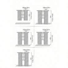 2 pièces Panneau de rideau voile de couleur unie moderne simple pour salon, bureau, chambre à coucher. Style minimaliste rétro nostalgique pour fenêtre en baie
