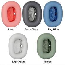 Apple 2pcs/Pack Replacement Earmuffs Compatible With Airpods Max, Leather Foam Earcup Covers, Soft Protein Leather Earpads, Breathable And Comfortable, Multiple Colors Available, Great Gift - Multicolor - View 9