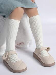 2 pares de calcetines elásticos a media pantorrilla de color caramelo para niñas, para primavera/verano