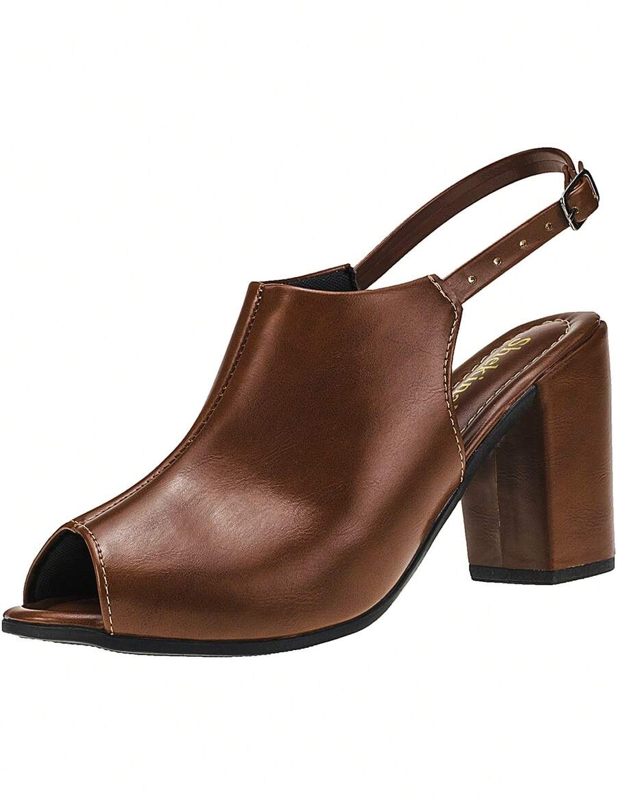 Sandália Salto Alto Bloco Grosso Ankle Boots Shekinah Confortável Moda