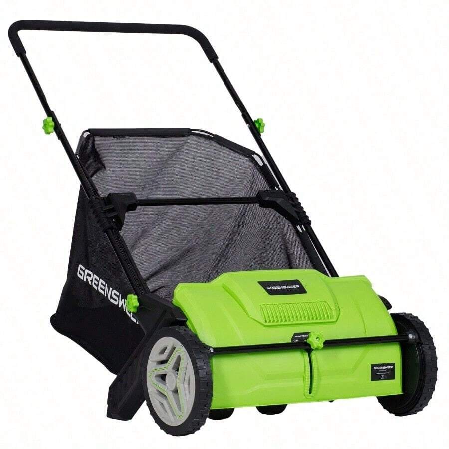 GreenSweep Pickup Pro Garden Sweeper Leaf Amp; Grass Push Lawn Sweeper REFURB - as pic - View 1