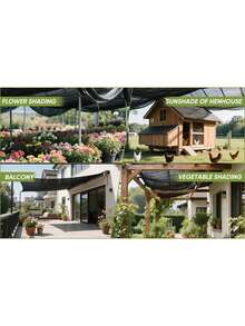 85% Sun Shade Cloth,Rectangular Sunshade Net, Breathable, Square Sunshade, Suitable For Courtyard, Farm,Car Shade,Pet House,Pergolas, Terraces, Plant Insulation Nets,Balconies, Garages, Backyards, Swimming Pools, Lawns, Walls, Outdoor Activities, Privacy Screens, Fences, Sunshades - Black - View 8