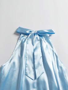 Women's Evening Dress Satin Sleeveless Loose Pleated Fabric Slit Long Dress Satin Wedding Dress Bridesmaid Bride Bridal Cocktail Satin Silk Satin Bachelorette Party Engagement Bride Bridesmaid Bride Wedding Cocktail Party Formal Prom Bachelorette Engagement,