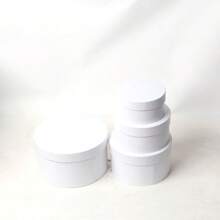 4pcsRound Gift Box, Flower Box, Gift Packaging Box, Suitable For Teacher's Day, Mother's Day, Father's Day, Valentine's Day, Christmas(There Are Slight Color Differences Between Different Batches Of Products, But The Quality Remains Unchanged)