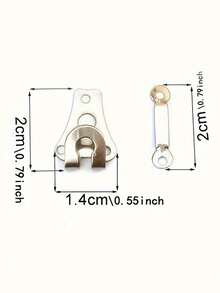 5/10pcs Invisible Suit Pants Hooks, Hidden Buttons For Clothing, Metal Pants Hooks, Universal Hidden Pants Hooks - Multicolor - View 7