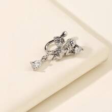 1 Pc U-Shaped Sexy Nose Clip Cupid Non Piercing Nose Accessory Fake Nose Nail Non Piercing Human Puncture Accessory - 銀色 - 查看 2