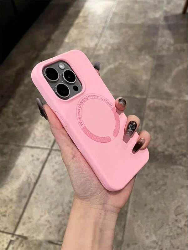 MagSafe Magnetic Compatible With IPhone 16/IPhone 16 Pro/IPhone 16 Plus/IPhone 16 Pro Max/IPhone 15 Pro Max/IPhone 15 Pro/IPhone 15 Plus/14 Pro Max Phone Case, New Liquid Silicone Anti-Drop Protective Cover For IPhone 16/15/14/13/12, Thin Design, Solid Color, Fashionable