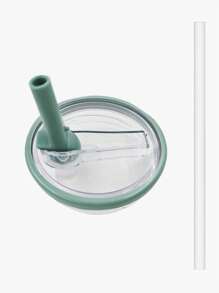 1PC 40 Oz Tumbler Flip Straw Lid Replacement Fit For Cup, Reusable Tumbler Cover, Spill Proof Splash Resistant Tumbler Lids For Cup Back To School