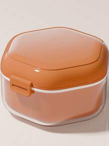 Tooth Socket Storage Box, Holder, Denture Box, Invisible Tooth Socket Cleaning Box, Portable Sealed Soaking Tooth Cleaning Box