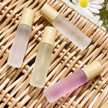Sanded Transparent 5ml 10ml Wood Grain Cap Ball Bottle Essential Oil Air Freshener Sub Bottle Travel Portable