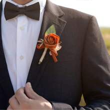 Artificial Flower Boutonniere For Men, Groom Groomsmen Wedding Decoration, Artificial Flower Arrangement For Weddings, Prom, Homecoming And Other Occasions, Wedding Bouquet Centerpiece, Party Table Decor, Home Decor, Party Favors, Room Decoration, Bachelorette Party Decor Summer Birthday Gifts Beach Back To School School Supplies