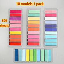 6400 szt., 32 style, 1 opakowanie - Vintage European Fluorescencyjne samoprzylepne notatki PET w różnych kolorach Morandi, pastelowych i retro - Przezroczyste zakładki indeksujące ułatwiające organizację, artykuły szkolne, powrót do szkoły