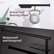 Paper Towel Holder, Self Adhesive Or Drilling Paper Towel Holder Under Cabinet, Stainless Steel Kitchen Roll Dispenser Under Cabinet, Paper Towel Holder Wall Mount For Kitchen, Bathroom, Sink, Pantry, Fridge (Black / Silver) - Silver - View 6