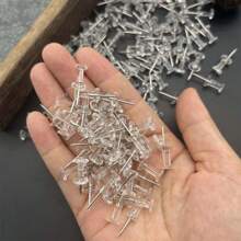100 Peças Conjunto Variado de Tachinhas Multicoloridas, Tachas de Plástico, Alfinetes de Fixação para Quadro de Cortiça, Suprimentos Escolares e de Escritório, De Volta às Aulas