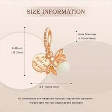 PARCOM 1 件镀银萤火虫吊坠 DIY 套件和串珠汽车系列时尚珠宝套装，适用于手链和项链配饰，是生日、节日的完美珠宝礼物