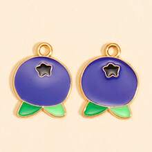 15 Mixed Enamel Fruit Charms - Cherry, Strawberry, Lemon, Blueberry, Apple, Watermelon, Durian, Pineapple Pendant, For DIY Earrings, Bracelets, Necklaces, Jewelry Making, Summer
