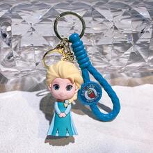 1pc  Frozen Keychain Aishana Anime Christopher Olaf Keychain Collection Car Keychain - Multicolor - View 13