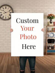 1pc Customized Canvas, Suitable For Living Room, Wedding, Pets, Family, Love, Couples, Friends, Pictures, Photos, Framed Wall Art, Gift, Best Friend Gift, Family Gift, Birthday Gift, Gift For Family/Friends/Girlfriend/Boyfriend