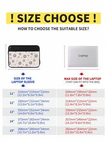 canvas artisan Printing Shockproof Laptop Bag Computer Bag PU Laptop Sleeve Case Compatible With MagicBook Matebook - Multicolor - View 5