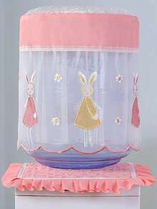 1 Set Water Dispenser Dust Cover, Lace Embroidered Upper & Lower Water Bottle Dust Cover, New Minimalist Premium Pure Water Anti-Dust Cover - Multicolor - View 10