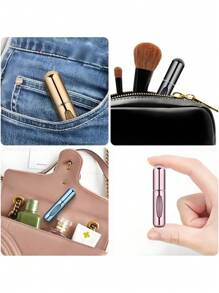 1pc Refillable Mini Perfume Atomizer Spray Bottle Set, Portable Leak-Proof Design For Travel, Handbags, And On-The-Go Touch-Ups, Easy Pump-To-Fill System, Perfect For Carrying Your Favorite Fragrances And Ensuring You Always Smell Fresh Everywhere