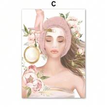 1pc Wall Arts Posters Optional Frame Modern Quotes Education Letter Color Shape Bohemian Children's Room Poster Nordic Wall Art Printing Canvas Painting Picture Baby Room Decoration, Frameless ,Wall Art With Frame