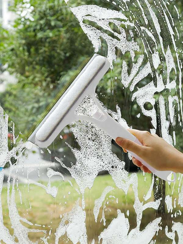 1pc 3-In-1 Window Cleaning Wiper - Multi-Purpose SiliconSqueegee For Glass, Shower Door, Car Windshield - Household CleaningTool