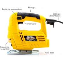 Sierra Caladora Profesional 350 W Adir 811 – Herramienta Eléctrica de Corte Preciso - Multicolor - Ver 8