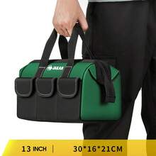 Jakah Small Medium Large Handheld Large Mouth Bag Durable Foldable Large Capacity Toolkit - Dark Green - View 4