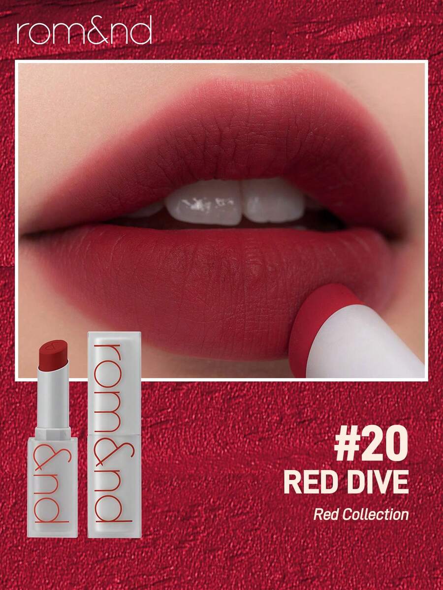 Rom&nd Lápiz labial líquido mate Romand ZERO MATTE LIPSTICK - 20 INMERSIÓN ROJA - Ver 1