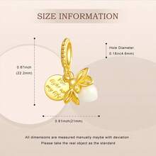 PARCOM 1 件镀银萤火虫吊坠 DIY 套件和串珠汽车系列时尚珠宝套装，适用于手链和项链配饰，是生日、节日的完美珠宝礼物