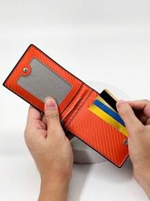 KAIDUCH Sleek Men's Slim RFID-Blocking Faux Leather Wallet - Multi-Slot Durable Card Holder With Plaid Detail For Men Wallet Mini Wallet Purse Wallet Wristlet Wallet Money Wallet Card Wallet