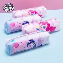 MY LITTLE PONY 1 Stück MY LITTLE PONY Mädchen Make-up Tasche, tragbare Aufbewahrungstasche, Federmäppchen, einfache Stiftetasche, Aufbewahrungstasche für Mädchen Grundschüler, Rückkehr zur Schule, Schulmaterial