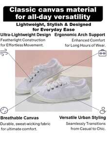 女士时尚、柔软、舒适、不磨损、多功能、系带休闲运动鞋、轻便、宽头、透气