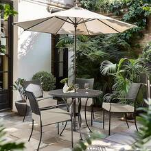 Patio Chair Cushions 19 X 19 X 3 Inch Waterproof Outdoor Seat Cushions For Patio Furniture 3-Year Color Fastness Garden Sofa Couch Chair Pads With Handle & Adjustable Straps Set Of 2, Beige - Grey - View 8