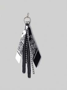 1 pieza Cadena tipo cintura con estampado de flor de anacardo estilo Hip-Hop, accesorio de decoración de cadena para pantalones de moda callejera, regalo del Día del Padre para hombres y estudiantes