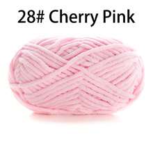 50 g/paquet, 60 m/paquet de fil à tricoter épais fait main (couleur aléatoire) pour tricoter des écharpes, crocheter des chaussures, des poupées et plus