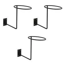 Motorcycle Helmet Rack Wall Mount, Iron Multi-Purpose Rack For Helmets/Hats/Balls, Metal Hook Organiser For Motorcycle Helmets Baseball Helmets Basketball - Black - View 3