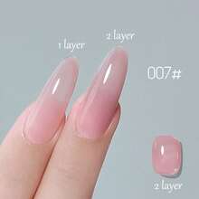 10ml春夏美甲通用冰透粉色凝胶指甲油系列2025裸粉色保湿亲肤Jally指甲胶美甲店美甲用品 - 彩色 - 查看 8