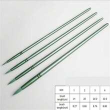 6pcs Professional Painting Brush Set For Acrylic, Watercolor, Oil, Gouache - Multifunctional Pen Body And Pen Surface Wooden Handle Artist Brush, Smooth To Use, Easy To Clean - Suitable For DIY Art Projects, Christmas, Halloween, Thanksgiving Crafts Materials,Back To School,School Supplies