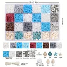 500pcs 6mm Blue & White Acrylic Pearl Beads, Suitable For DIY Jewelry, Christmas Decor, Party Decor, Necklaces, Bracelets, Earrings And Hair Accessories