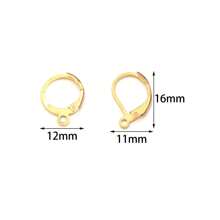 20pcs Allergy Resistant Earring Hooks Stainless Steel Lever Earring Round Hook Ear Wire With Open Loop For Earring Design Jewelry Making