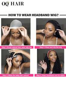 OQ Hair Full Machine Made Afro Kinky Curly Headband Wig Human Hair 180% Density 18-24 Inch Machine Made Headband Wigs Human Hair Wig Natural Color Daily Use For Beginners Mermaid Accessories Heels Halloween Accessories Makeup Bags Halloween Costumes Halloween Costumes Women Hair Products Accessories Women - SNatural - View 6