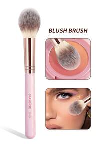 MAANGE 一套专业化妆刷套装，包含腮红刷、散粉刷、粉底刷、修容刷、古铜粉刷、散粉刷，适合日常面部妆容；旅行化妆刷套装，包含粉底刷、遮瑕刷、腮红刷、修容刷、高光刷、散粉刷；赠品 - 粉色 - 查看 5