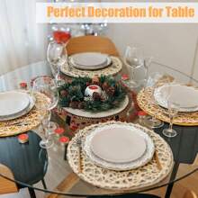 100 Pieces Round Paper Placemats, Paper Doilies, 6.5, 8.5, And 10.5 Inch Doilies For Food, Disposable Lace Paper Doilies For Tables, Crafts, Baby Showers, Parties, Wedding, Birthday, Tableware Decoration